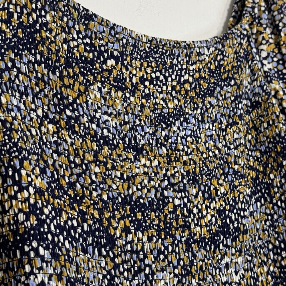 Eloquii Elements Mixed Dot Print Smocked Midi Dre… - image 6
